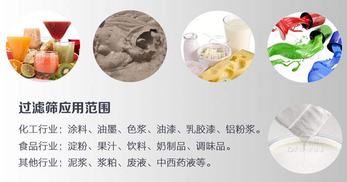 450過濾篩適用行業(yè)